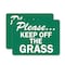 Signmission Please.Keep Off The Grass, 10 in W x Rectangle, Vinyl Decal OS-2PACK-MISC-D-710-L-19506 - alternate 1